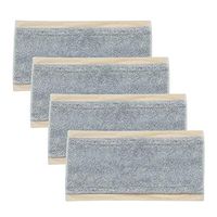 Eyliden 4 Pack Mop Cleaning Pads Washable and Reusable Microfiber Mop Replacement Heads Refills for Wet or Dry Floor Cleaning