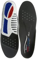 Spenco Total Support Thin Full Length Arch Support Insoles for Minimalist or Low Volume Shoes, Women's 7-8 / Men's 6-7