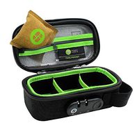 STASHLOGIX Silverton - Locking Stash Bag with Odor Control (Black, Small)