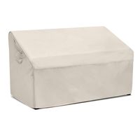 Honest Patio Loveseat Cover, 100% Waterproof Outdoor Sofa Cover,Durable Patio Bench Cover, Lawn Patio Furniture Covers with Air Vent (Large, White)