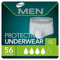 Tena Incontinence Underwear for Men, Protective, XLarge, 56 Count