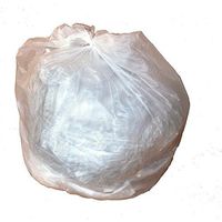 PlasticMill 6 Gallon Garbage Bags, High Density: Clear, 6 MICRON, 20x22, 100 Bags.
