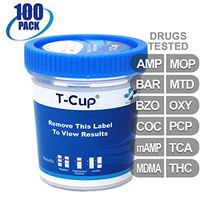 MiCare [100pk] - 12-Panel Multi Drug Test Cup (AMP/BAR/BZO/COC/mAMP/MDMA/MOP/MTD/OXY/PCP/TCA/THC) #MI-TDOA-7125