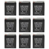 Universal Power Group 12V 5Ah Sealed Lead Acid (SLA) Battery - T1 Terminals - for ZB-12-4.5 - 9 Pack