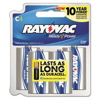 Rayovac - Alkaline Batteries, C, Recloseable Card, 4/Pk 814-4F (DMi PK