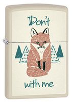 Zippo Fox with Me Cream Matte Lighter