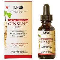 ILHWA Fermented Panax Korean Ginseng Liquid Extract - Highest Efficacy Ginseng 12% Ginsenoside 2-3 time More Ginsenosides Than Red Panax Ginseng - 1 Ounce 30 Milliliter 60 Servings
