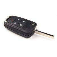 Keyless Entry Modify Flip Folding Remote Switch 5 Buttons Key Fob Case replacement for 2010 Chevrolet Camaro (1)