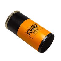 LUBINSIK Aluminium Alloy Cigar Jar Tube Humidor W/Humidifier Hygrometer Cigar Moisturizing Case, Packed by Nice Gift Box (Yellow)