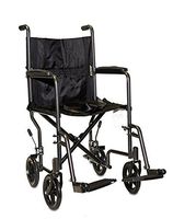 Economy Steel Transport Chair Seat Size: 19" W x 16" D