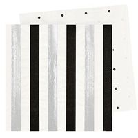 Illume Partyware Celebrate Happiness Silver & Black Stripes & Dots Luncheon Napkin - Pack of 20