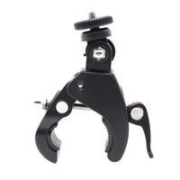 aXXcssqw9bBicycle Bike Handlebar Mount Screw Clamp Bracket Holder for Gopro DV DSLR Camera - Black
