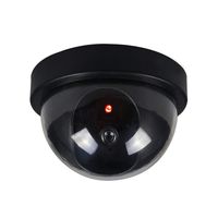 Forart 1 Pack Fake Dummy Security Camera CCTV Dome Camera with Flashing Red LED Light Dummy Surveillance Camera for Home Security