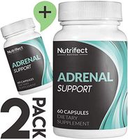 Nutrifect Nutrition Adrenal Support Supplements Keep You Sharp, Combats Stress, Anxiety, and Fatigue, Includes Vitamins B6, B12, Ashwagandha, Rhodiola Rosea, 60 Capsules (2-Pack)