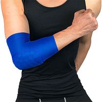 Joyeer Tennis Elbow Anti-collision Sports Brace Breathable Basketball Arm Support 1pc , blue , M