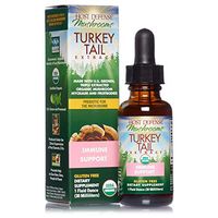 Host Defense, Turkey Tail Extract, Natural Immune System and Digestive Support, Daily Mushroom Mycelium Supplement, Organic, Gluten Free, 1 fl oz (15 Servings)