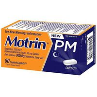 Motrin Ib Pm Caplet Size 80ct Motrin Ib Pm Caplet 80ct