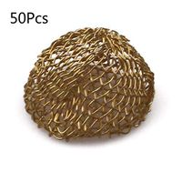 ICCQ 50Pcs 18mm Hookah Pipes Steel Tobacco Smoking Tool Metal Filters Smoke Screen Combustion Gauze