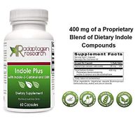 Indole Plus | Indole 3 Carbinol & DIM diindolylmethane | I3C Supplement to Support Estrogen Metabolism | 60 Vegetarian Capsules