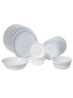 Corelle Country Cottage Dinnerware Set with Lids (20-Piece, White)