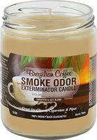 Smoke Odor Exterminator 13oz Jar Candle (Brazilian Coffee, One Candle)