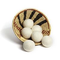 Cozy Living Set of 6 XXL Dryer Balls Quiet Lint-Free Reusable 100% New Zealand Wool All Natural Fabric Softener