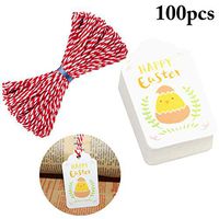 Fascigirl Easter Gift Tag Creative Rabbit Chick Decorative Hanging Tag Marking Tag