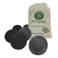 SoSoft Wool Dryer Balls 100% Premium So Soft Wool Dryer Balls XL Hand Made in Nepal All Natural Eco Friendly All Natural Fabric Softener (Black and Gray)