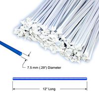 12 inch Blue Plastic Straws Paper Wrapped - Direct to You from Our USA Warehouse - Mymicco 18171