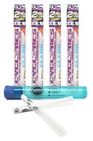 Cyclones Grape Flavored Pre Rolled Cones Clear (4 Packs) with Rolling Paper Depot Kewl Tube
