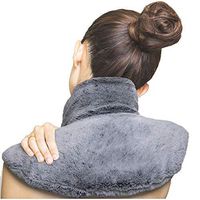 Nanette Lepore Warming + Cooling Neck & Shoulder Wrap – Soft Fur Feel with Levander Aromatherapy Scent Infusion – Use Warm Or Cold – All Over Shoulder Relief Soothes Aches Muscle Strain and Pain