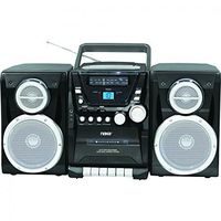Naxa Portable CD Player with AM/FM Stereo Radio Cassette Player/Recorder and Twin Detachable Speakers