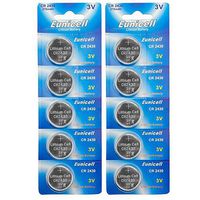 Eunicell CR2430 5011LC Lithium Blister Pack 3V 3 Volt Coin Cell Batteries (10 pcs)