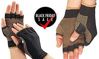 SportFlexx USA Copper Infused Heating Therapy Compression Gloves For Sore And Painful Hands