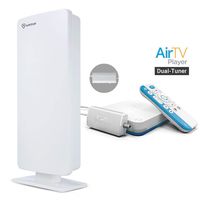 AirTV Player with Dual-Tuner Adapater and ANTOP Outdoor/Indoor HDTV Antenna, 4K Sling TV Integrated Media Streamer and live local channels with NO MONTHLY FEES, Supports DVR capabilities&Voice Capable