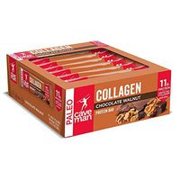 CAVEMAN FOODS Chocolate Walnut Chocolate Collagen Protein BAR 12 (1.66 OZ.) Bars