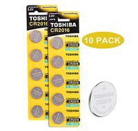 Toshiba CR2016 3V Lithium Coin Cell Battery Pack of 10