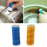 Pot Cleaning Brush - 2 Pieces Magic Stainless Steel Cleaner Pot Rust Brusher Metal Cleaning Magic Wands Soften Glass Fiber - RANDOM COLOR