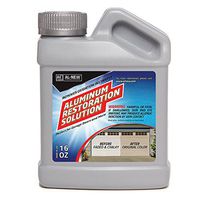 AL-NEW Aluminum Restoration Solution | Clean + Restore + Shine + Polish Garage Doors, Window Frames, Patio Furniture, and Stainless Steel (16 oz.)