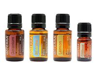 Combo Set doTerra Essential Oil [Hawaiian Sandalwood 5ml + Breathe 15ml + Geranium 15ml + Lemon 15ml]