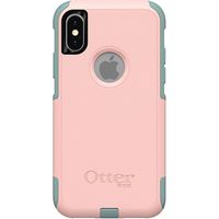 OtterBox Commuter Series Case for iPhone Xs & iPhone X - Bulk Packaging - Ballet Way (Pink Salt/Aquifer)