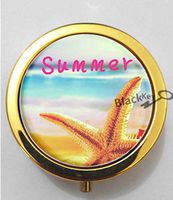 BlackKey Summer Season 3-Compartment Decorative Pocket Gift Box Case Organizer for Pill, Color 2 -824