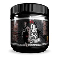Rich Piana 5% Nutrition All Day You May Caffeinated, 10:1:1 BCAA Post Workout Muscle & Joint Recovery Drink Supplement Powder, Sugar-Free, COPMax™, Vitamin C, B12, 30 Servings (Vanilla Iced Coffee)