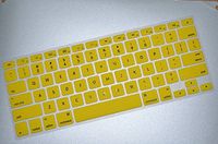 HQF Silicone Laptop Keyboard Cover - Soft Rubber Keyboard Skin Protector for MacBook Air 13" / Pro 13" 15" / Pro Retina 13" 15"(Yellow)