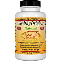 Healthy Origins Tocomin Supra Bio Tocotrienols Gels, 50 Mg, 60 Count