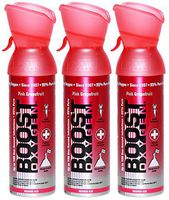 Boost Oxygen Supplemental Oxygen to Go | All-Natural Respiratory Support for Health, Wellness, Performance, Recovery and Altitude (5 Liter Canisters, 3 Pack, Pink Grapefruit)