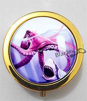 BlackKey Octopus 3-Compartment Decorative Pocket Gift Box Case Organizer for Pill, Color 2 -1993