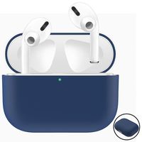 UPOLS Compatible with Apple AirPods Pro Case Cover, 2019 Release Airpod Case Protective, Bounce Carrying Case Protection AirPods Pro Charging Case Soft Slim Silicone Skin (Navy Blue)