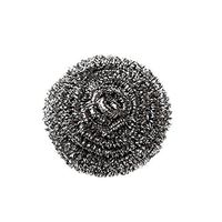 Vacally 1PC Stainless Steel Wire Ball Kitchen Scourer Brush Pot Dish Bowl Pot Brush Household Cleaning Tools (B)