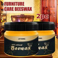 ⭐ Futurelove ⭐ Wood Seasoning Beewax - Traditional Beeswax Polish for Wood & Furniture, All-Purpose Beewax for Wood Cleaner Polish Wipes- 2020 New Furniture Care Natural Beeswax (2PC Beeswax - 100g)